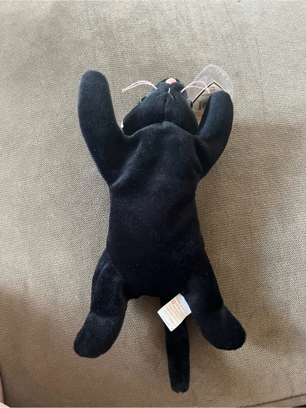 TY Beanie Babies Zip the Cat - All Black  Excellent Condition!